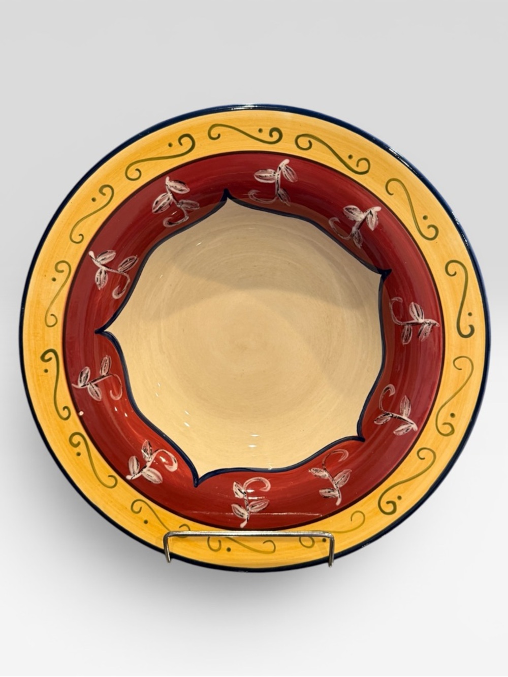 Pier 1 Vallarta 10.5" Rimmed Soup Pasta Bowl Earthenware